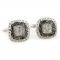 Aztecs Square Diamond Cut Center Crystal Cufflinks 3.jpg